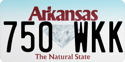 AR license plate 750WKK