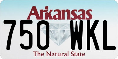 AR license plate 750WKL