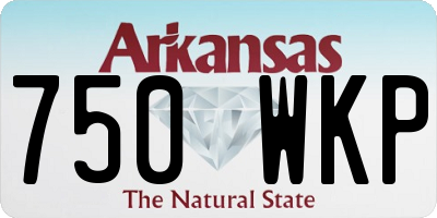 AR license plate 750WKP