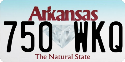 AR license plate 750WKQ
