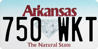 AR license plate 750WKT