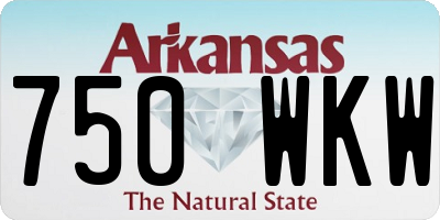 AR license plate 750WKW