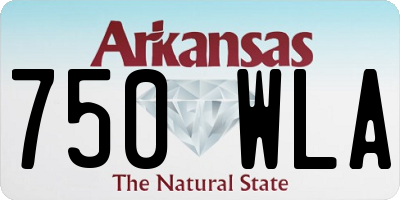 AR license plate 750WLA
