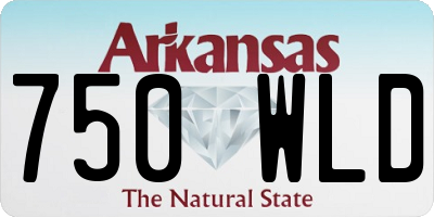AR license plate 750WLD