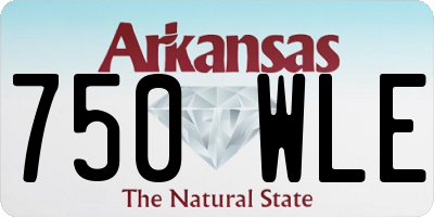 AR license plate 750WLE