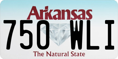 AR license plate 750WLI