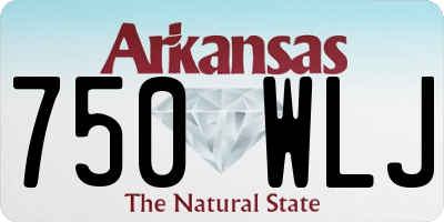 AR license plate 750WLJ