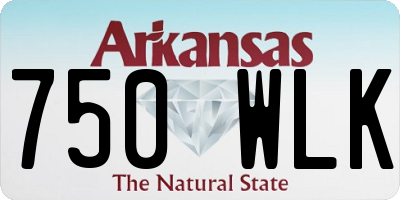 AR license plate 750WLK