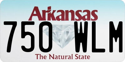 AR license plate 750WLM