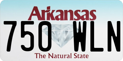 AR license plate 750WLN