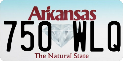 AR license plate 750WLQ