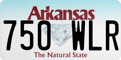 AR license plate 750WLR