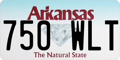 AR license plate 750WLT