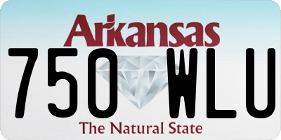 AR license plate 750WLU