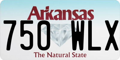 AR license plate 750WLX