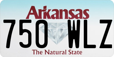 AR license plate 750WLZ
