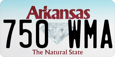AR license plate 750WMA