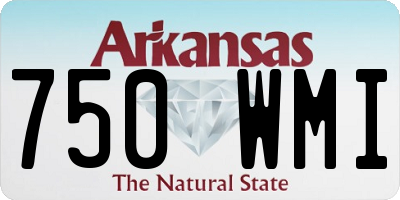 AR license plate 750WMI