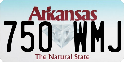 AR license plate 750WMJ