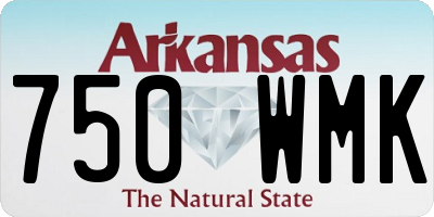 AR license plate 750WMK