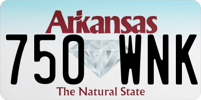 AR license plate 750WNK