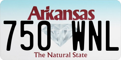 AR license plate 750WNL