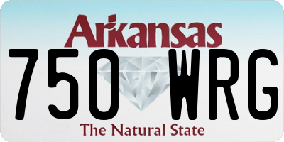 AR license plate 750WRG