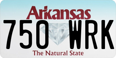 AR license plate 750WRK