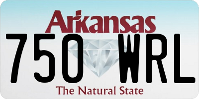 AR license plate 750WRL