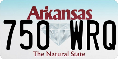 AR license plate 750WRQ