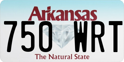 AR license plate 750WRT