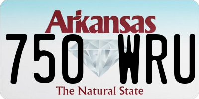 AR license plate 750WRU