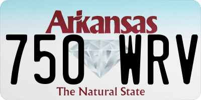 AR license plate 750WRV