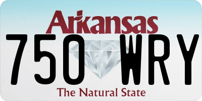 AR license plate 750WRY
