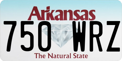 AR license plate 750WRZ