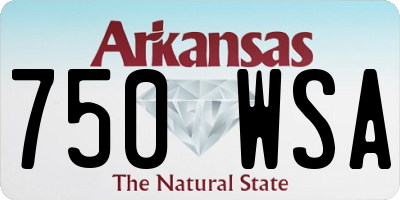 AR license plate 750WSA