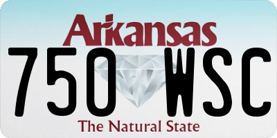 AR license plate 750WSC