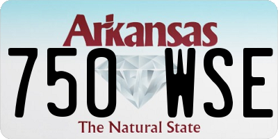 AR license plate 750WSE