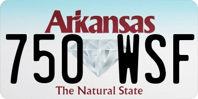 AR license plate 750WSF