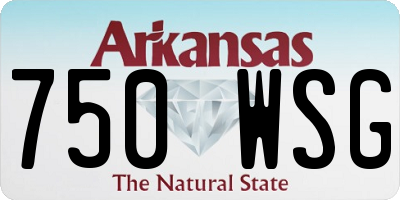 AR license plate 750WSG