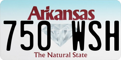 AR license plate 750WSH