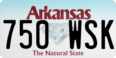 AR license plate 750WSK
