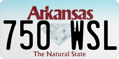 AR license plate 750WSL