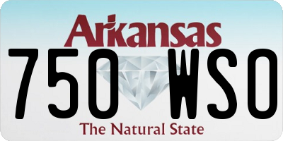 AR license plate 750WSO