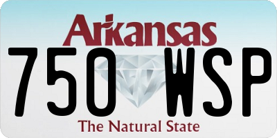 AR license plate 750WSP