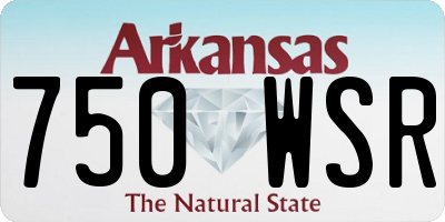 AR license plate 750WSR