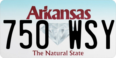AR license plate 750WSY