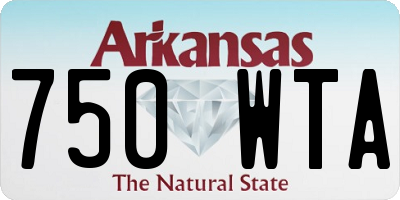 AR license plate 750WTA
