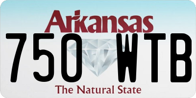 AR license plate 750WTB