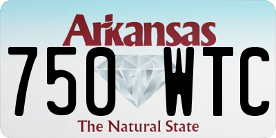 AR license plate 750WTC